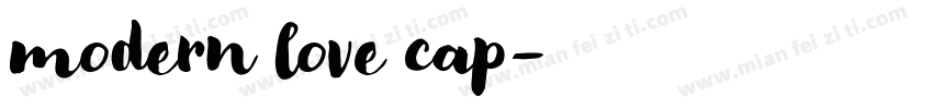 modern love cap字体转换